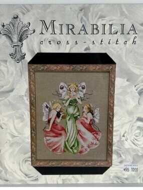 New Mirabilia Cross Stitch Three For Tea Nora Corbett Chart Pattern Only Fairy